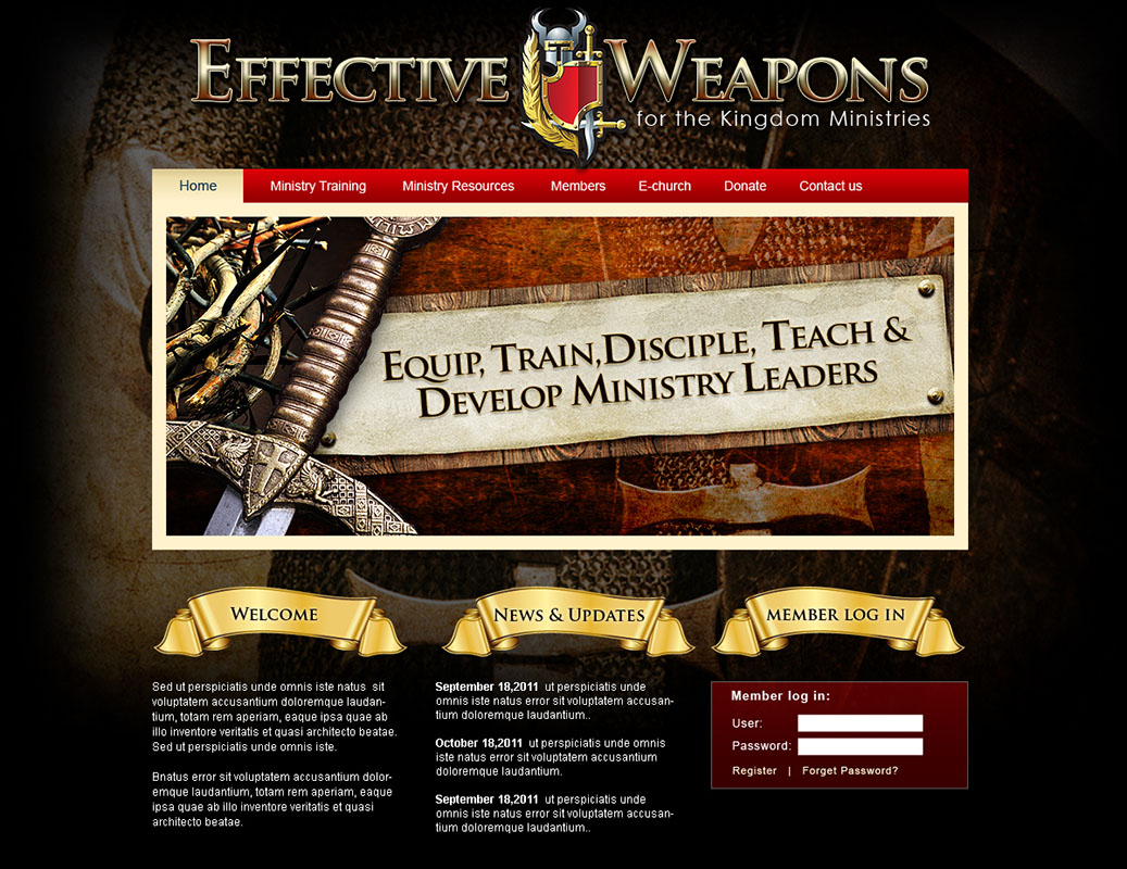 Ministry Website Design and Logo Design